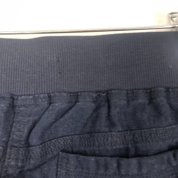 Keren Hart Blue Linen Blend Drawstring Pants Sz S - Picture 5 of 9
